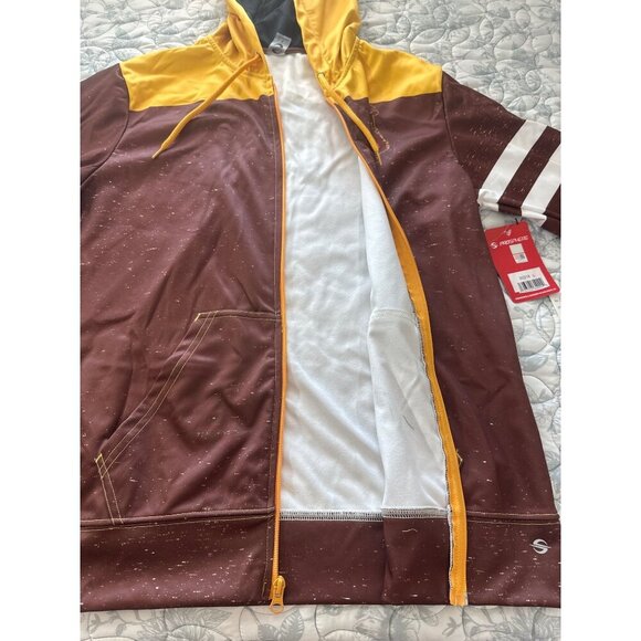 NEW Wyoming Cowboys ProSphere Mens Brown & Gold Full-Zip Hoodie, Large - Picture 4 of 10